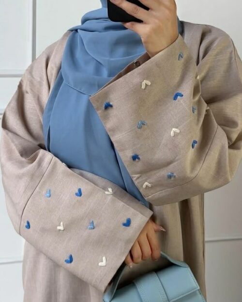 ALAYA - Heart Abaya Blue
