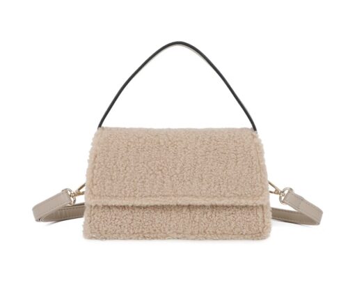 ALAYA - Fluffy Bag Beige