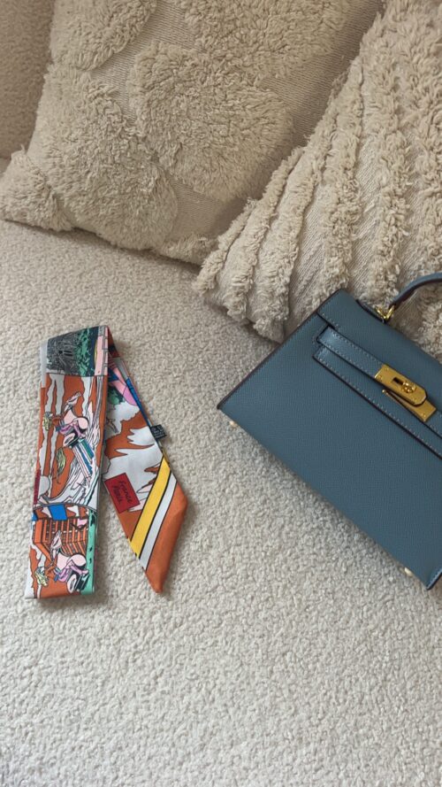 ALAYA -  Exclusive Bag Scarf Blue