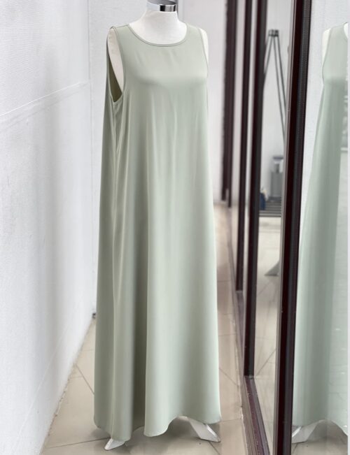 ALAYA - Elegance Moss Open Abaya + Innerdress - Afbeelding 3