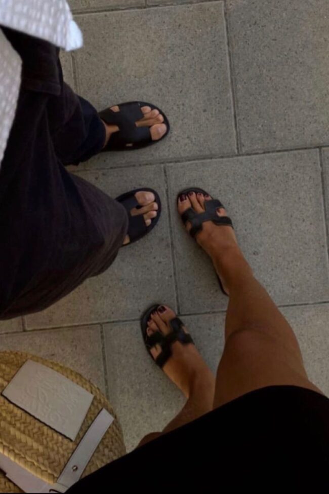 ALAYA - Amiére Black Sandals (Take 1 Size Bigger)